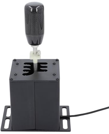 Asixxsix Racing Game Simulator Shifter, 6+R H Gear Shifter Kit, PC Racing Game USB Simulator Shifter, Compatible with G27, G29 and T300, Gearshift PC Windows Steering Wheel