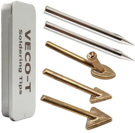 5PCS Plastic Welding Tips,Soldering Iron Gun Tips with a Storage Box,for Plastic Welding,Fuel Tank,Car Bumper Dashboard Kayak Repair