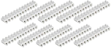 CABLEPELADO - Regleta de Conexión de Cables Eléctricos | Pack 10 Unidades Clema para Cables | Empalme Cable Eléctrico | Apto para Cables de Sección 4 mm² | Intensidad 3A | Transparente