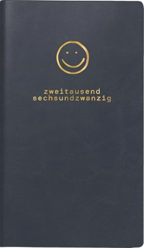 rido/idé Taschenkalender Mod. Taschenplaner int. 2026 „Smile“ | A6, Kunstleder