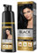 Schwarzes Haarfärbeshampoo für Graues Haar, Sofort Haarfarben Shampoo für Männer und Frauen, Black Hair Dye Shampoo 3 in 1,Hair Color 150ml