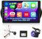 [4+64G] Autoradio Android 13 per Citroen Nemo/Peugeot Bipper/Fiat Fiorino Qubo 2008-2017 con Carplay e Android Auto - Radio touchscreen da 10.1 IPS 1280*720P con AI DSP, EQ, SWC+Telecamera di Backup