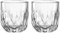 LEONARDO HOME Gocce Lot de 2 verres à expresso 60 ml 6 tasses à expresso pour porte-filtre Passe au lave-vaisselle Structure en goutte Transparent Design clair 055181