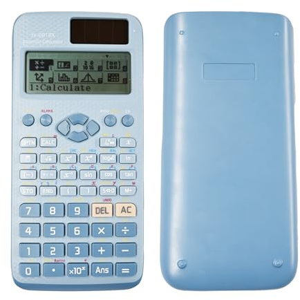 FX-991EX Scientific Calculator with 552 Functions,Engineering Calculator Scientific with 10+2 Screen Displays for School Office Business Home Daily Use,Blue