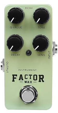 CHICIRIS Gitarrenffekte Pedal, Sonnig Warmes Wah -Feedback, Metallschalen -Abstimmungs Effekt Pedale Q Value Soundverstärker für Gitarren und Bass, Einstellbare Tonqualitäten, Präzise Tonkontrolle,