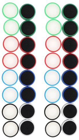 Sewroro 32 Pezzi Di Tasti Per Controller Di Gioco Tasti Per Levette Analogiche Per Controller Di Gioco In Silicone Per Levette
