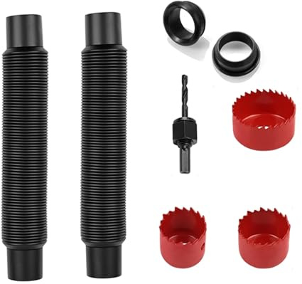 Set di accessori per tubi per acqua piovana resistente alle intemperie per barili da giardino fai da te per irrigazione di verdure, riciclaggio dell'acqua, barili di pioggia
