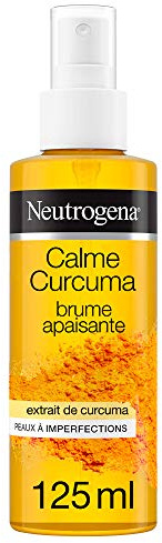 Neutrogena | Brume Apaisante Calme Curcuma (vaporisateur de 125 ml) – Brume hydratante pour les peaux à imperfections – Brume haute tolérance au curcuma antioxydant et calmant