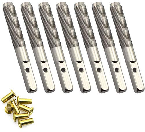 7 Pc-tuning Pins Mit L-form Stimmschlüssel Für Leier Harfe Saiten Primitive Streichinstrumente (silber)