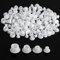 120PCS Plastic Screw Covers - White Hole Plugs Assorted Sizes (5mm/6mm/8mm/10mm) for Nail, Screw, Partition Holes in Cabinets, Brackets, Shelves