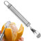 Pelapatate in acciaio inox, coltello da pompelmo agrumi sbucciare pompelmo coltello per separare la polpa e la ciotola di pompelmo, buccia di agrumi arancione per utensili da cucina