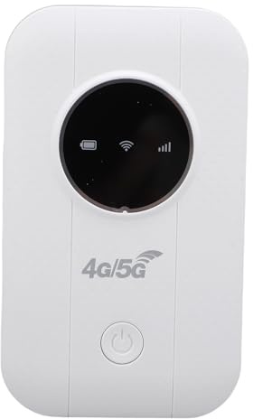 VBESTLIFE Dispositivo Hotspot WiFi Portatile, 4G 5G LTE CAT5 300 MBPS Hotspot Mobile WiFi, Supporto per il Router di Viaggio della Scheda Pocket SIM Fino a 10 Utenti