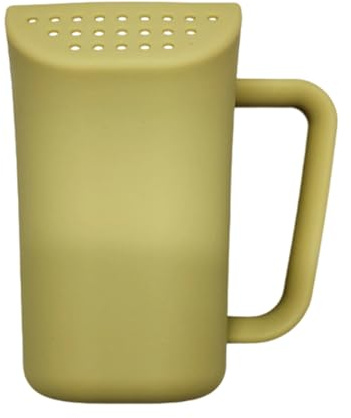 Tasse de bain pour bébé avec tête souple profilée antidérapante en silicone pour le lavage quotidien des cheveux de bébé
