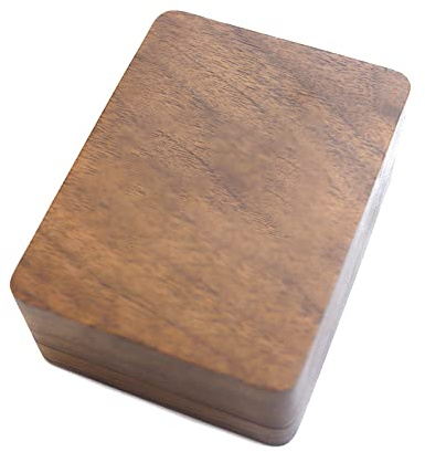 TLMDXTEU Manschettenknopfbox Massivholz-Manschettenknöpfe, Krawattenklammer-Set, Aufbewahrungsverpackung, Box, Holzkiste Schmuckaufbewahrungsbox