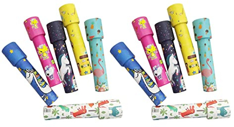 Zhangpu Caleidoscopio Clásico de 12 Uds., Caleidoscopio Colorido, Juguete para Fiesta, Relleno de Bolsas de Regalos, Relleno de Medias, Premio de Carnaval