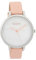 Oozoo Damenuhr mit Lederband 40 MM Weiss Perlmutt/Pinkgrau C9587