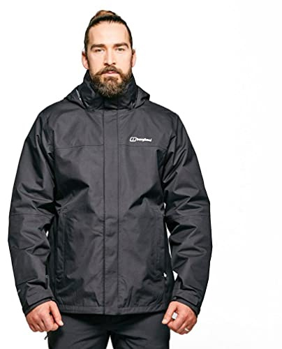 Berghaus Men's Alpha 2.0 Gemni 3in1 Waterproof Jacket | Removable Fleece | Lightweight 3 In 1 Jacket, Black/Black, M
