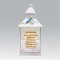 Husband Memorial Light Up Lantern - Bird Floral Candle Graveside Memory Remembrance