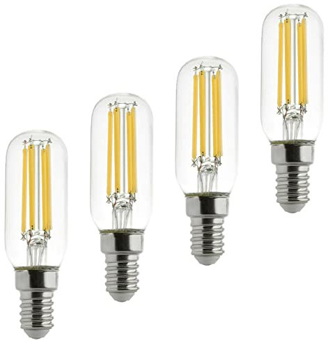 Masterpart LED Cooker Hood Lamps 4W Extractor Fan Bulbs Cool White Light E14 SES Pack of 4