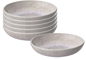 like. by Villeroy & Boch - Perlemor Sand Dipschälchen 6er Set, 12 x 12 x 3 cm, Schalen im Pottery Look mit Effektglasur, 80 ml, Premium Porzellan