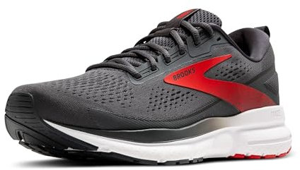 BROOKS Herren Trace 3 Sneaker, Ebenholz/Feuerrot/Weiß, 41 EU