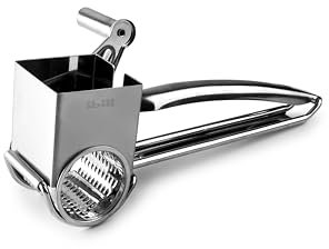 IBILI Grattugia girevole per formaggio, 18% in acciaio inossidabile, 20 x 11 x 8.3 cm