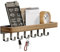 SWTYMIKI Key Holder for Wall - Key Hooks with 7 Hooks, Key Hangers Home Decor Key Rack Mail Organizer, Wall Mounted Key Holder for Hallway, Entryway, Bedroom, Mudroom, Office