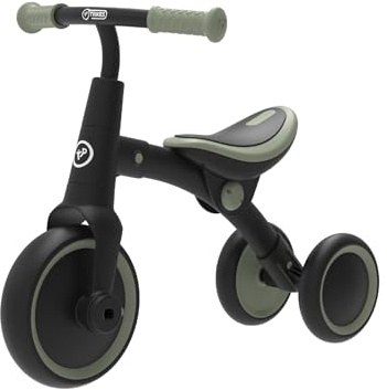 TP Toys Tricycle Évolutif Enfant 2-en-1 – Vélo d’Équilibre & Tricycle à Pédales – Dès 18 Mois – Siège Réglable – Intérieur & Extérieur – Vert Forêt – Charge Max 25 kg