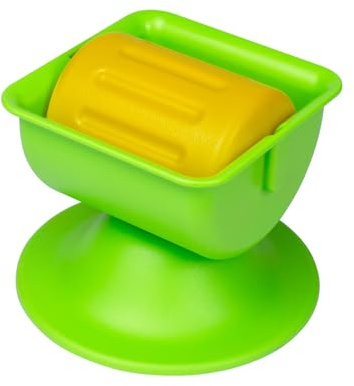 Generisch Food Bowl with Brew for Broth, Yogurt Lick Stone for Large, Medium, Small Dog Breeds - Food Supplement/Refeeding (Green, One Size)