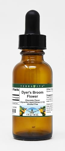 Dyer's Broom Flower Glycerite Liquid Extract (1:5) - Chocolate Flavored (1 oz, ZIN: 522395) - 3 Pack