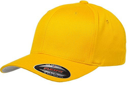 Flexfit Herren Athletic Baseball Fitted Cap Verschluss, Gold, L/XL