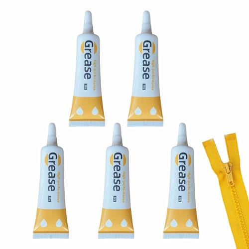Hitrod Lubrificante per Cerniera - 5 Pezzi di Grasso Lubrificante per Tubo Lubrificante - Lubrificazione del Nucleo di Serratura, Riparazione Bloccata, Manutenzione Multifunzionale Chiusure