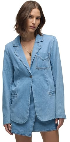 Hudson Stylized Boyfriend Blazer Casual da Lavoro, Montagna, M Donna