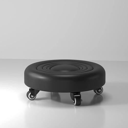 Low Rolling Stool,Creeper Garage Roller Seat,360° Rotation Universal Swivel Wheels,for Home,Kitchen,Office,Garage (B)