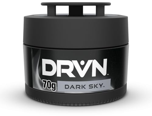 DRVN Désodorisant Voiture Boite Gel, Pack de 6, Dark Sky, Agrumes Frais & Bois de Santal, Parfum Longue Durée 30 Jours, Parfait Pour Voiture, SUV, Camion & Fourgon