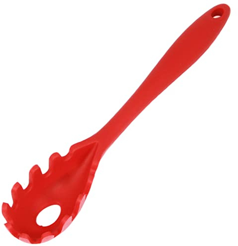 Chef Craft Premium Silicone Spaghetti/Pasta Fork, 11.5 inch, Red