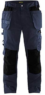 blaklaeder 155518608699 C46 artigiano Pantaloni alla zuava, Marine Blu/Nero, C46