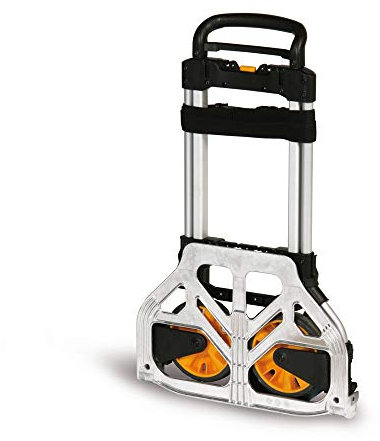 Sackkarre EX-GH150, Aluminium, klappbar, bis 150 kg, Ergo-Griff, TPR-Bereifung, mit Spanngurt, B 500 x T 490 x H 1110 mm