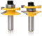 Gasea 2pcs Large Ogee Stile and Rail Router Bit Set with 1/2 Inch Shank Up to 1-Inch Stock Milling Cutter Tools for Cabinet Door Woodworking