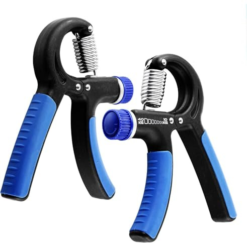 N1Fit Grip Strength Trainer (2 Pack) - Premium Hand Strengthener with Adjustable Resistance, Soft Touch Plastic Body, Non-Slip Handles - Ideal for Forearm Grip Workout and Hand Rehabilitation