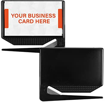 Uncommon Desks Business Card Letter Openers - (100 Pack) (Black) Professional Letter Openers with Business Card Insert, Perfect Promotional Item for Business