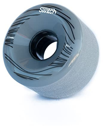 Longboard Räder für Dancing Cruising Freeride Freestyle 65mm 80A Switch Longboards Grau