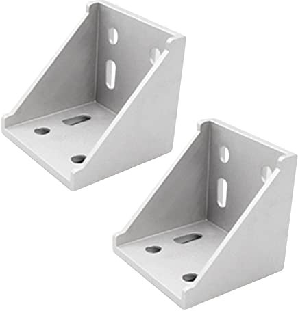 2x Winkel BefestigungEckwinkel, 80x80 Befestigungsmaterial Winkel Befestigung, Aluminium Winkelverbinder Befestigung Aluprofil Eckwinkel (2pcs 80x80)