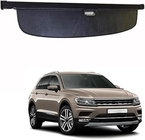 YSOLDA Laderaumabdeckung für V-W Tiguan L 2017-2022,Einziehbar Kofferraumabdeckung,Cargo Cover,Autozubehör