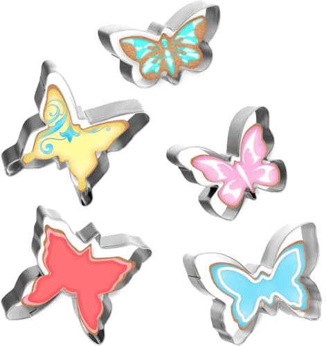 AORVYUI 5 Molde mariposa para galletas