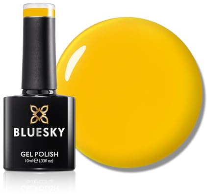 Bluesky Gel Nail Polish 10ml, Sunflower Glow - AW2414, Yellow Gel Nail Polish for 21 Day Manicure, Professional, Salon & Home Use, Requires Curing Under LED UV Nail Lamp