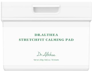 Dr. Althea StretchFit lugnande dyna, 50 stycken, koreansk hudvård | Lugnande bladmask med Centella Asiatica extrakt & CICA, Hydration & Barrier Care med pantenol