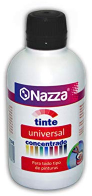 Nazza Tintes Universales Concentrados para Pinturas de todo tipo | Muy recomendado también para Resinas y barnices al Agua | Color Negro | Formato de 250 ml