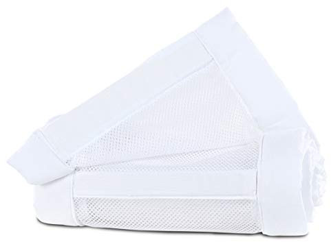 babybay nest nätpiké/sängskydd för sidosäng/stötskydd för babysäng, lämplig för modell original, vit