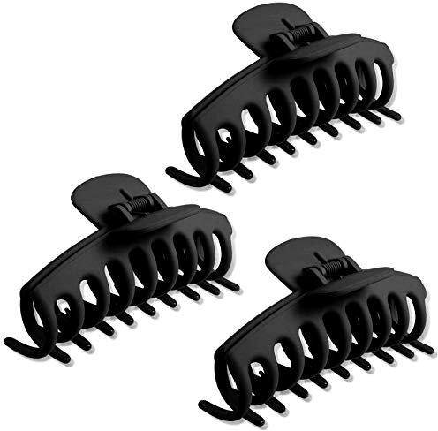 3 Stück Große Haarklammer,Klaue Clips,Haarspangen,haarspangen mädchen,Unregelmäßige,Rutschfeste Haarnadel,Kiefer kKlammer,Haarspangen,Metall Haarnadel,Haarklammern für Frauen (D)